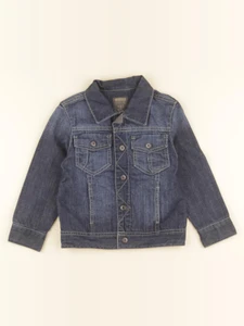 Okaidi - veste imprimé au dos bleu - 4 ans