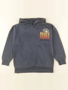 Vertbaudet - sweat imprimé au dos gris - 10 ans