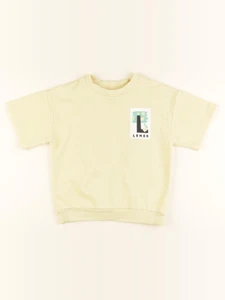 H&M - tee-shirt imprimé au dos jaune - 3/4 ans