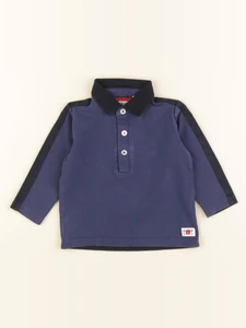 IKKS - polo bleu - 6 mois