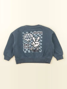 Vertbaudet - sweat bleu - 2 ans