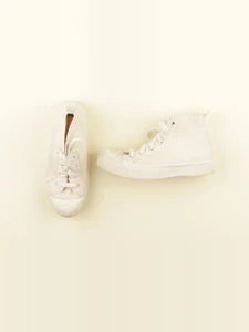 Bensimon - tennis à scratch/ lacets beige - pointure 34