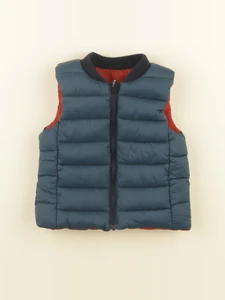 Jacadi - doudoune rouge, bleu - 6 mois