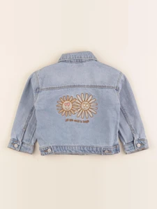 Vertbaudet - veste imprimé au dos bleu - 3 ans