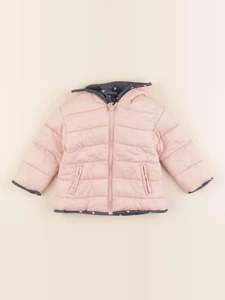 Vertbaudet - doudoune réversible bleu, rose - 36 mois