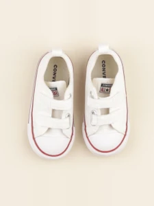 Converse - tennis à scratch/ lacets blanc - pointure 23