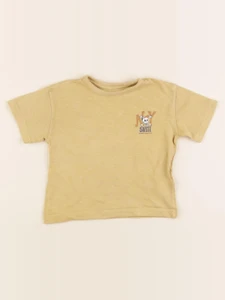 Vertbaudet - tee-shirt jaune - 2 ans