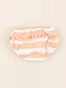 Lassig - maillot de bain blanc, orange - 6/12 mois