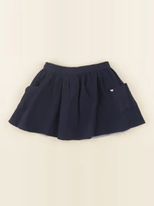 Vertbaudet - jupe réversible bleu, or - 8 ans