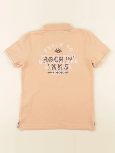 IKKS - polo imprimé au dos orange - 10 ans