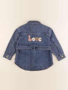 Vertbaudet - veste imprimé au dos bleu - 4 ans