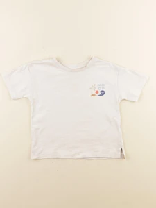 Vertbaudet - tee-shirt imprimé au dos blanc - 3 ans