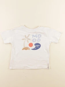 Vertbaudet - tee-shirt imprimé au dos blanc - 3 ans