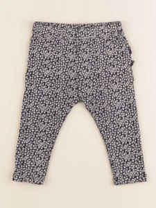 Petit Bateau - legging volants au dos bleu - 6 mois