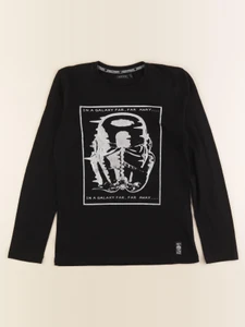 IKKS - tee-shirt imprimé au dos gris, noir - 10 ans