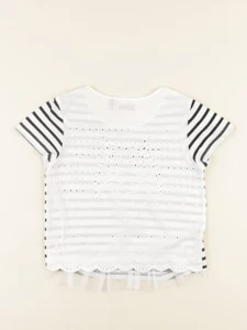 IKKS - tee-shirt bleu - 6 ans