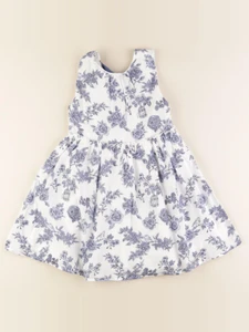 Vertbaudet - robe blanc, bleu - 7 ans