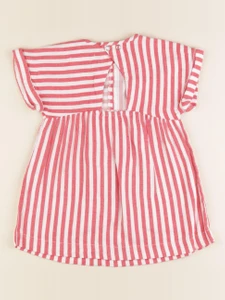 Zara - robe rouge, blanc - 2/3 ans