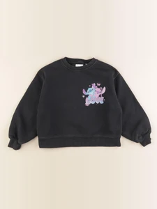 Zara - sweat imprimé au dos gris - 9/10 ans