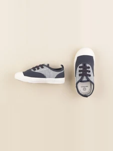 Vertbaudet - tennis à scratch/ lacets bleu - pointure 23