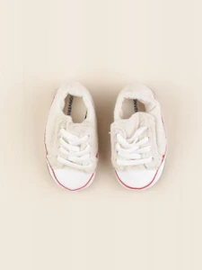 Converse - tennis à scratch/ lacets beige - pointure 19