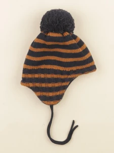 Jacadi - bonnet marron, bleu - 6 mois