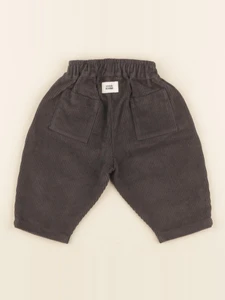 Studio Boheme - Pantalon velour Corderoy gris - 3 mois