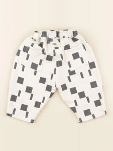 Studio Boheme - Pantalon Carrot Carres beige - 6 mois