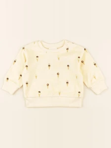 Studio Boheme - Sweat Bart Terry Glaces jaune - 6 mois