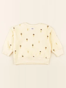 Studio Boheme - Sweat Bart Terry Glaces jaune - 6 mois