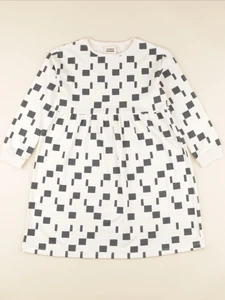 Studio Boheme - Robe Hoy Carres beige - 8 ans