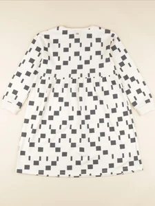 Studio Boheme - Robe Hoy Carres beige - 8 ans