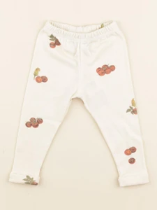 Studio Boheme - Leggings Rom Pom Tomates beige - 6 mois