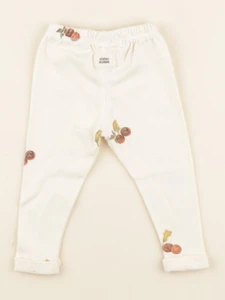 Studio Boheme - Leggings Rom Pom Tomates beige - 6 mois