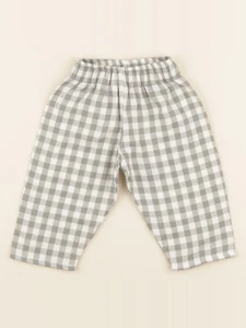 Studio Boheme - Pantalon Cousin Vichy gris - 6 mois