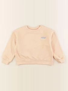 Vertbaudet - sweat imprimé au dos orange - 4 ans