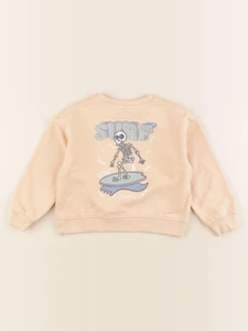 Vertbaudet - sweat imprimé au dos orange - 4 ans