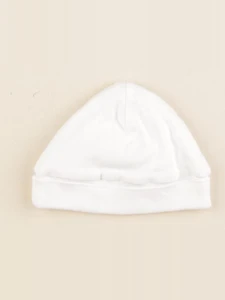 Vertbaudet - bonnet blanc - 12 mois