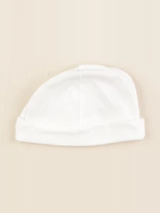 Petit Bateau - bonnet blanc - 3/6 mois