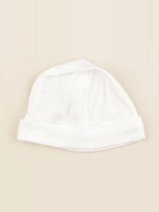 Petit Bateau - bonnet blanc - 3/6 mois