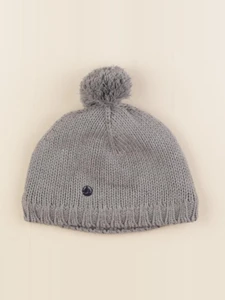 Petit Bateau - bonnet gris - 6/8 ans