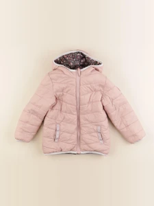 Vertbaudet - doudoune réversible rose, violet - 5 ans