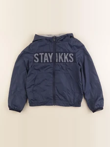 IKKS - coupe-vent réversible bleu, gris - 8 ans