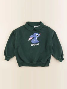 Zara - sweat imprimé au dos vert - 6/7 ans