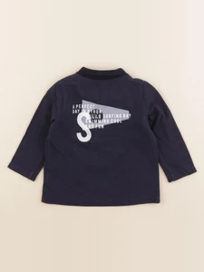 IKKS - polo imprimé au dos bleu - 6 mois