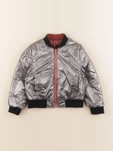 IKKS - doudoune réversible argent, rose - 4 ans