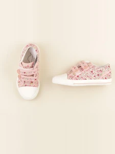 Vertbaudet - tennis à scratch/ lacets rose - pointure 31