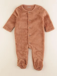 Vertbaudet - sur-pyjama marron - 6 mois