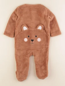 Vertbaudet - sur-pyjama marron - 6 mois