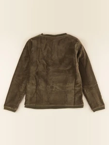 Lililotte - pull Ferdinand velours kaki - 10 ans